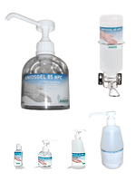 Productos Aniosgel para la higiene de las manos.
