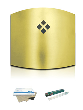 Lampara atrapainsectos LT Industrial Modelo Luxer Oro.